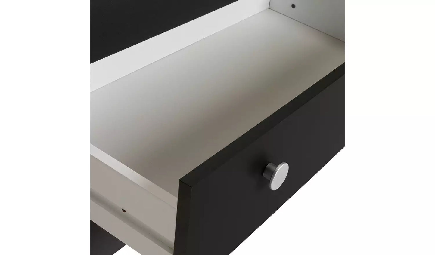 Assembled Seville 3 Drawer Chest - Anthracite