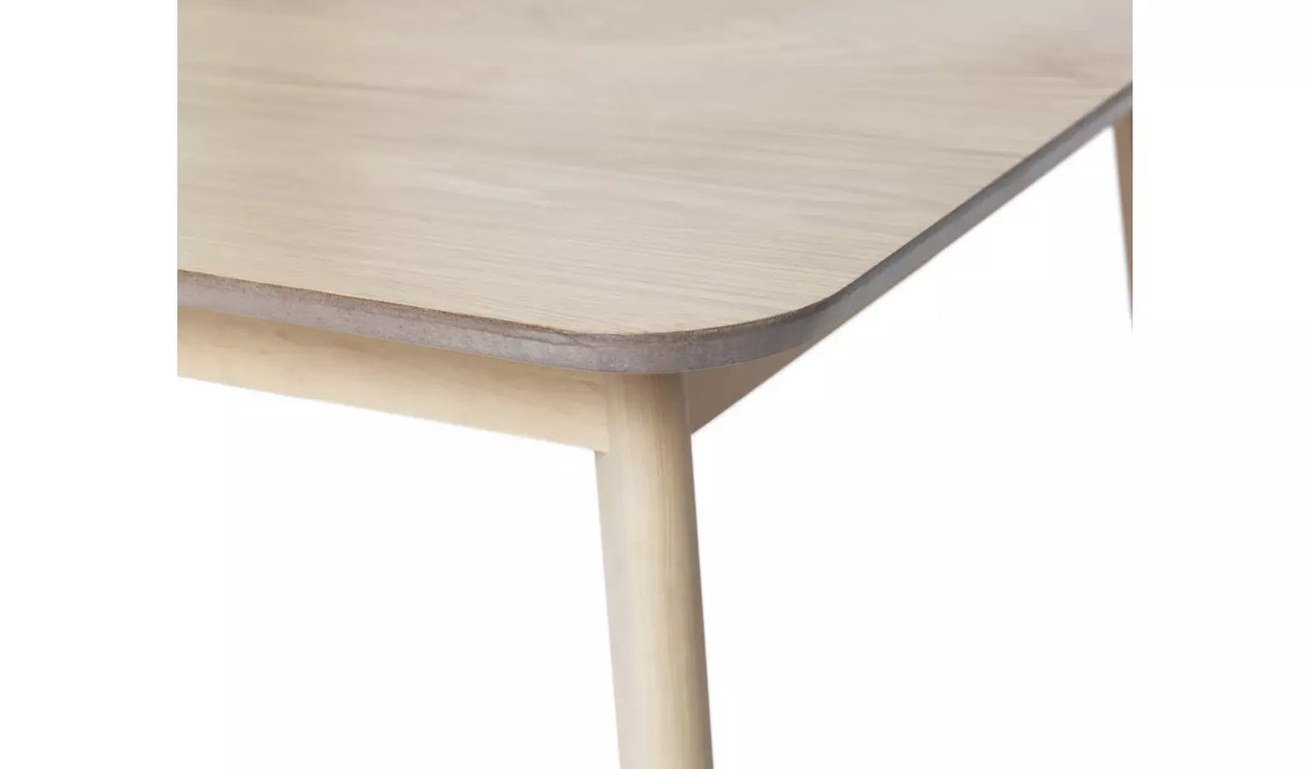 Assembled Habitat Skandi Oak Veneer 6 Seater Dining Table + 4 Chairs