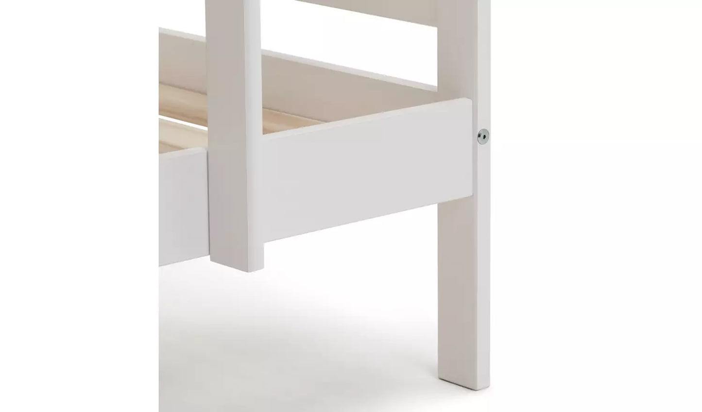 Josie Shorty White Bunk Bed - WITH MATTRESS