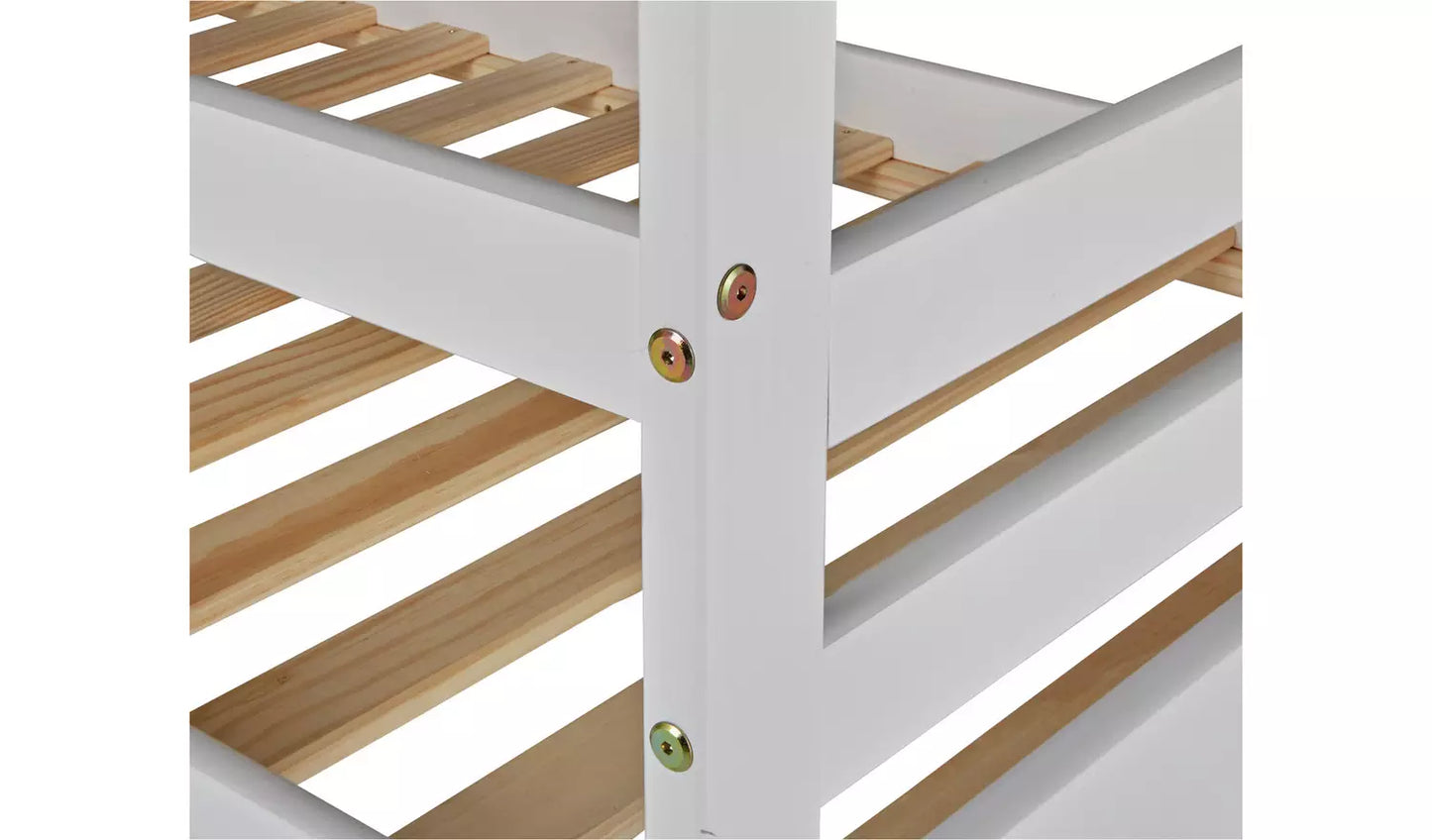 Josie Shorty White Bunk Bed - WITH MATTRESS