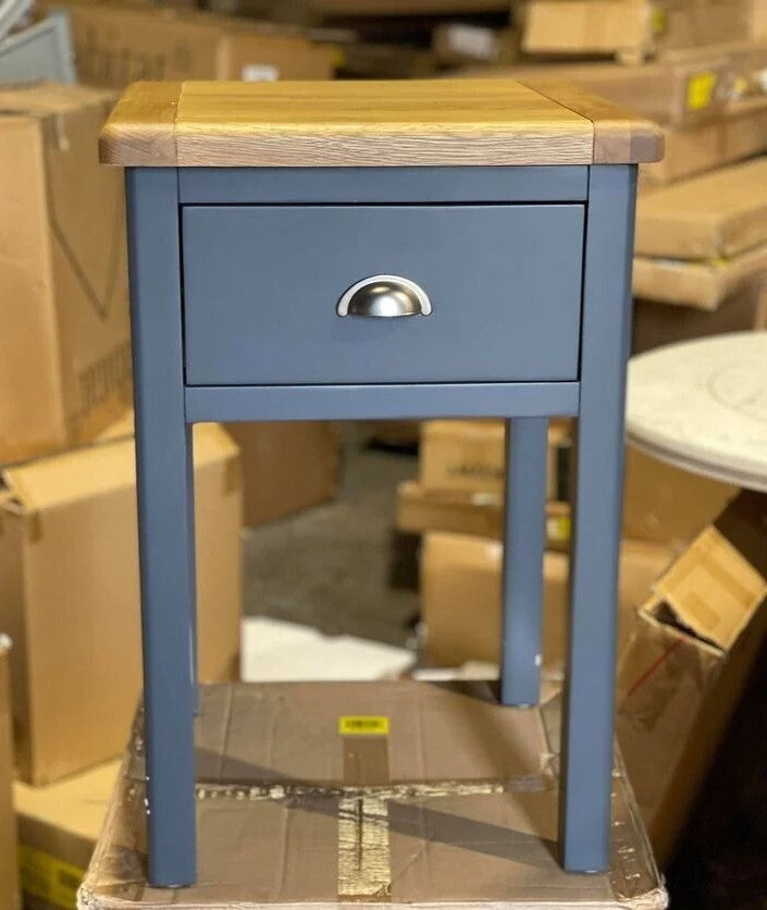 Assembled 1 Drawer Bedside Table - Two Tone