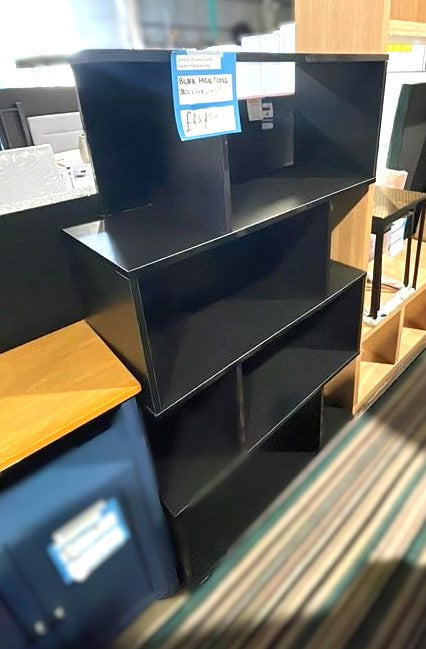 Assembled Habitat Hayward 5 Shelf Bookcase - Black Gloss