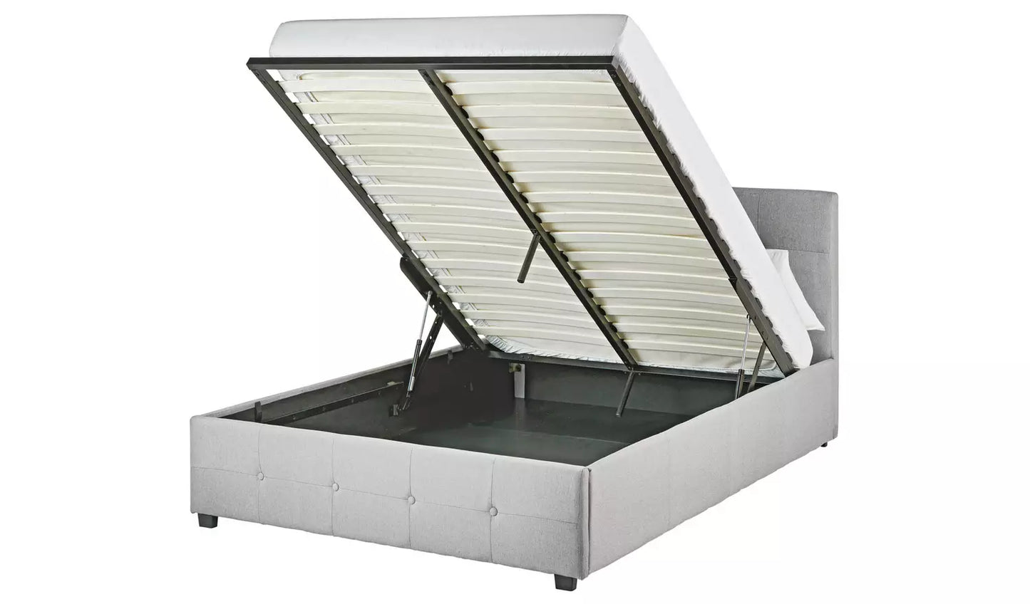 (Minor defect) Eros Kingsize End Opening Ottoman Bed Frame- Grey