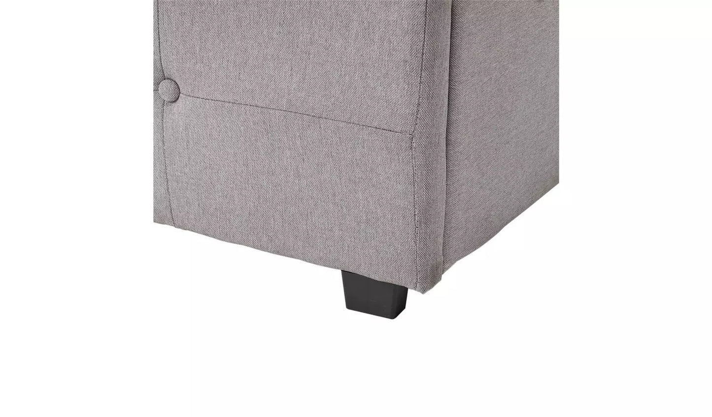 (Minor defect) Eros Kingsize End Opening Ottoman Bed Frame- Grey