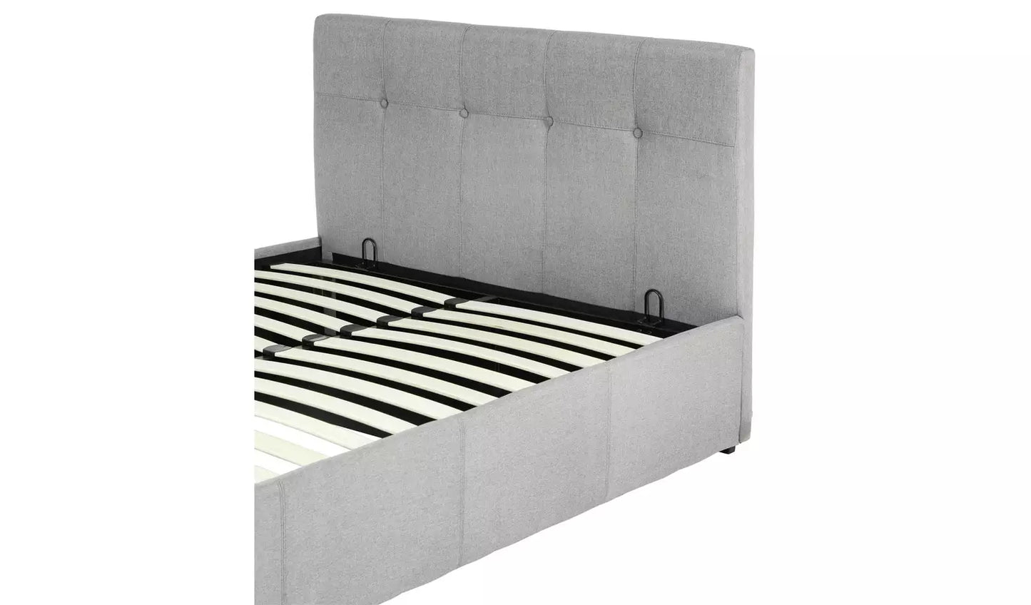 (Minor defect) Eros Kingsize End Opening Ottoman Bed Frame- Grey
