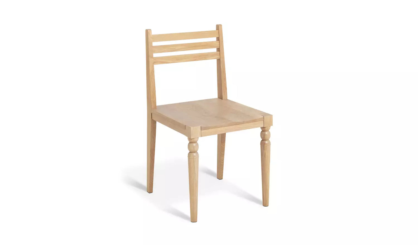 Habitat Barnwell Pair of Oak Dining Chairs - Natural