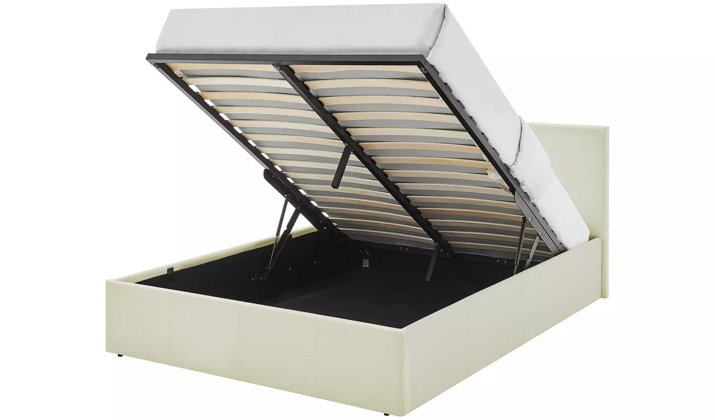 Heathdon Double End Lift Ottoman Bed - Natural