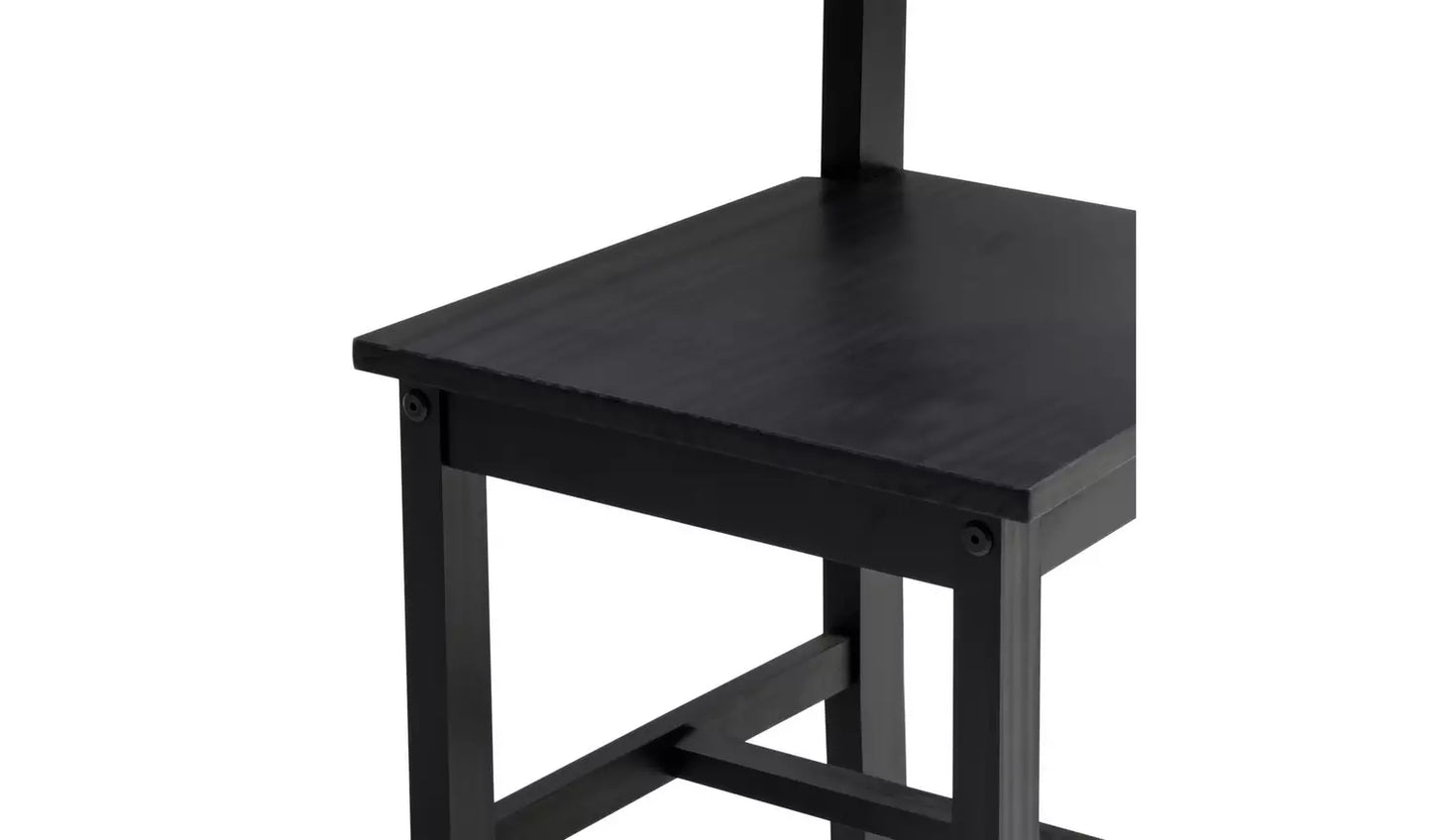 Raye Black Dining Table & 4 Black Chairs