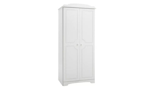 Assembled Nordic 2 Door Wardrobe - White