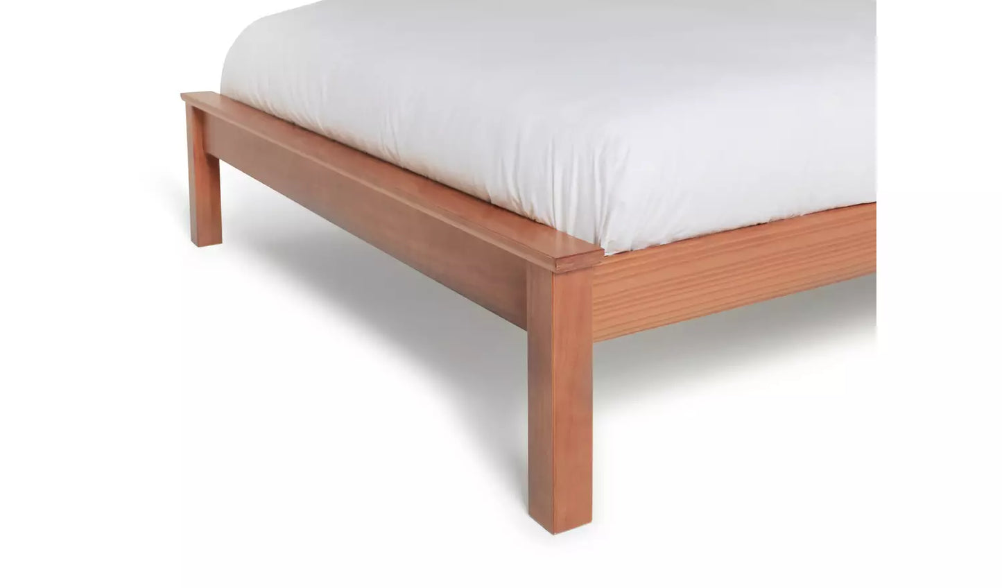 Aspley Kingsize Wooden Bed Frame - Oak Stain
