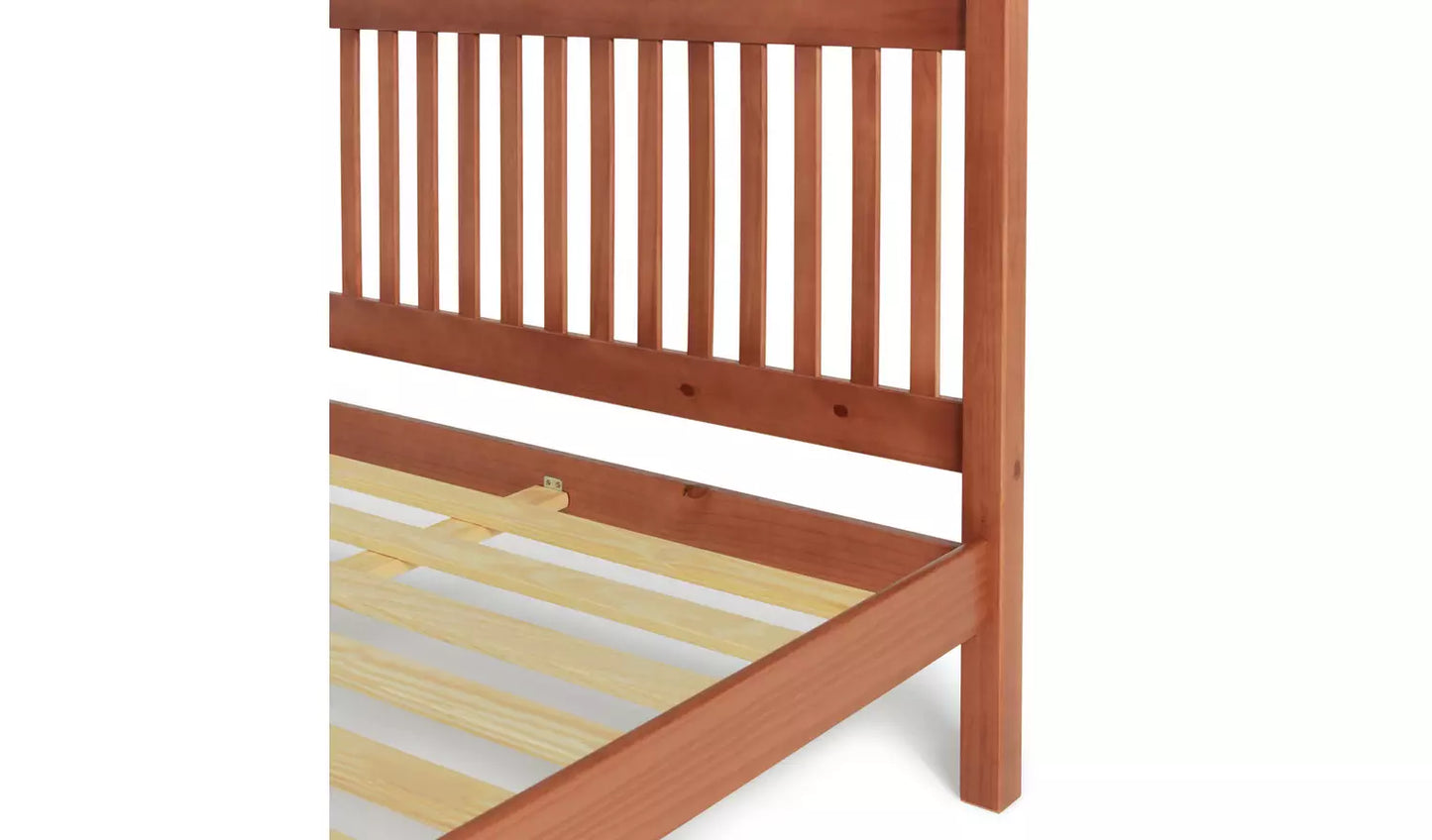 Aspley Kingsize Wooden Bed Frame - Oak Stain