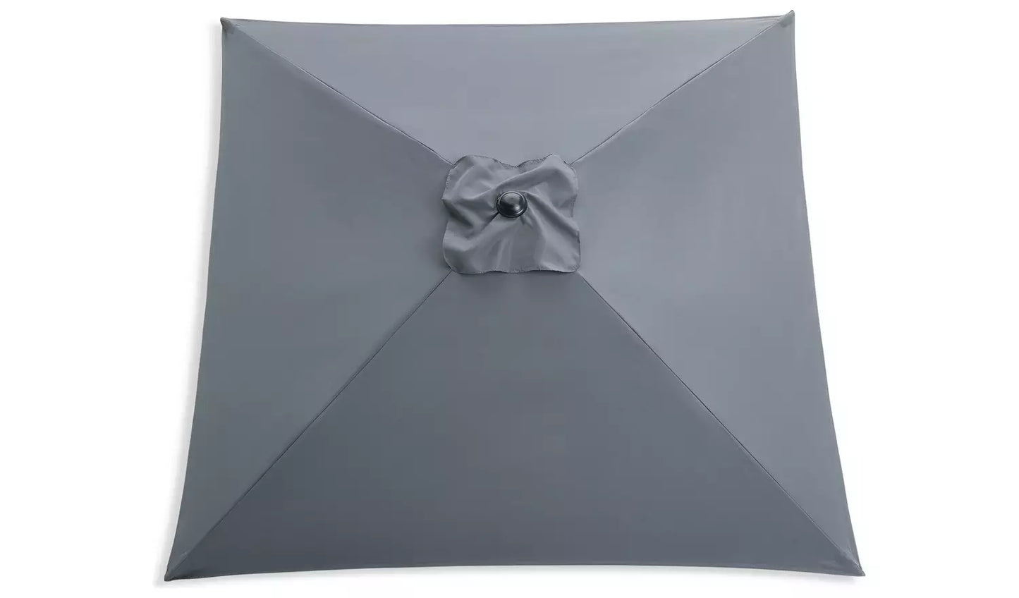 Habitat 2m Square Garden Parasol - Grey