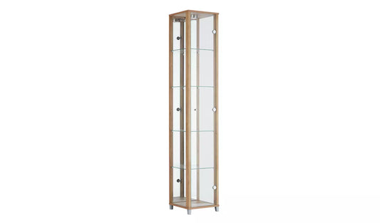 1 Glass Door Display Cabinet - Light Oak