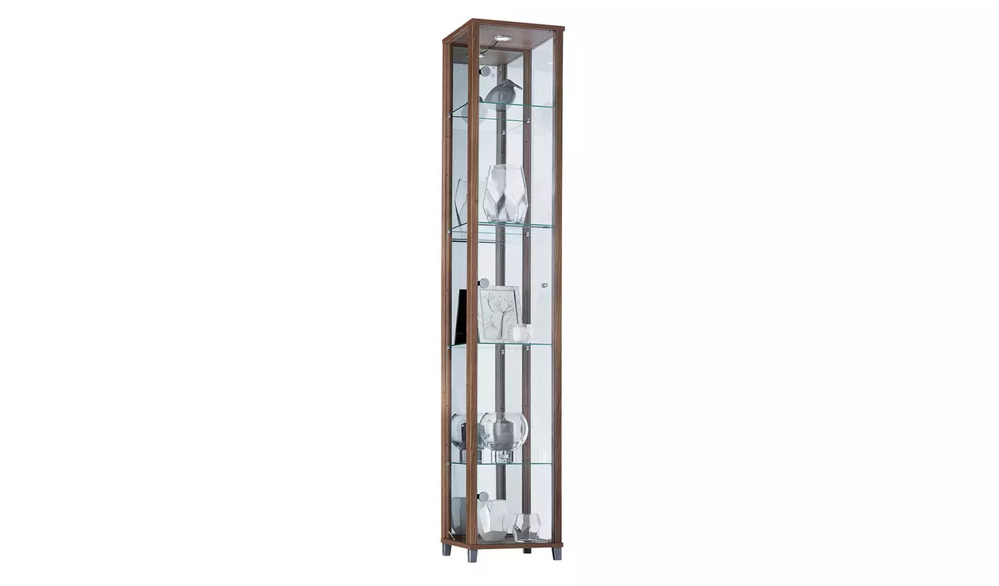 1 Glass Door Display Cabinet - Light Oak