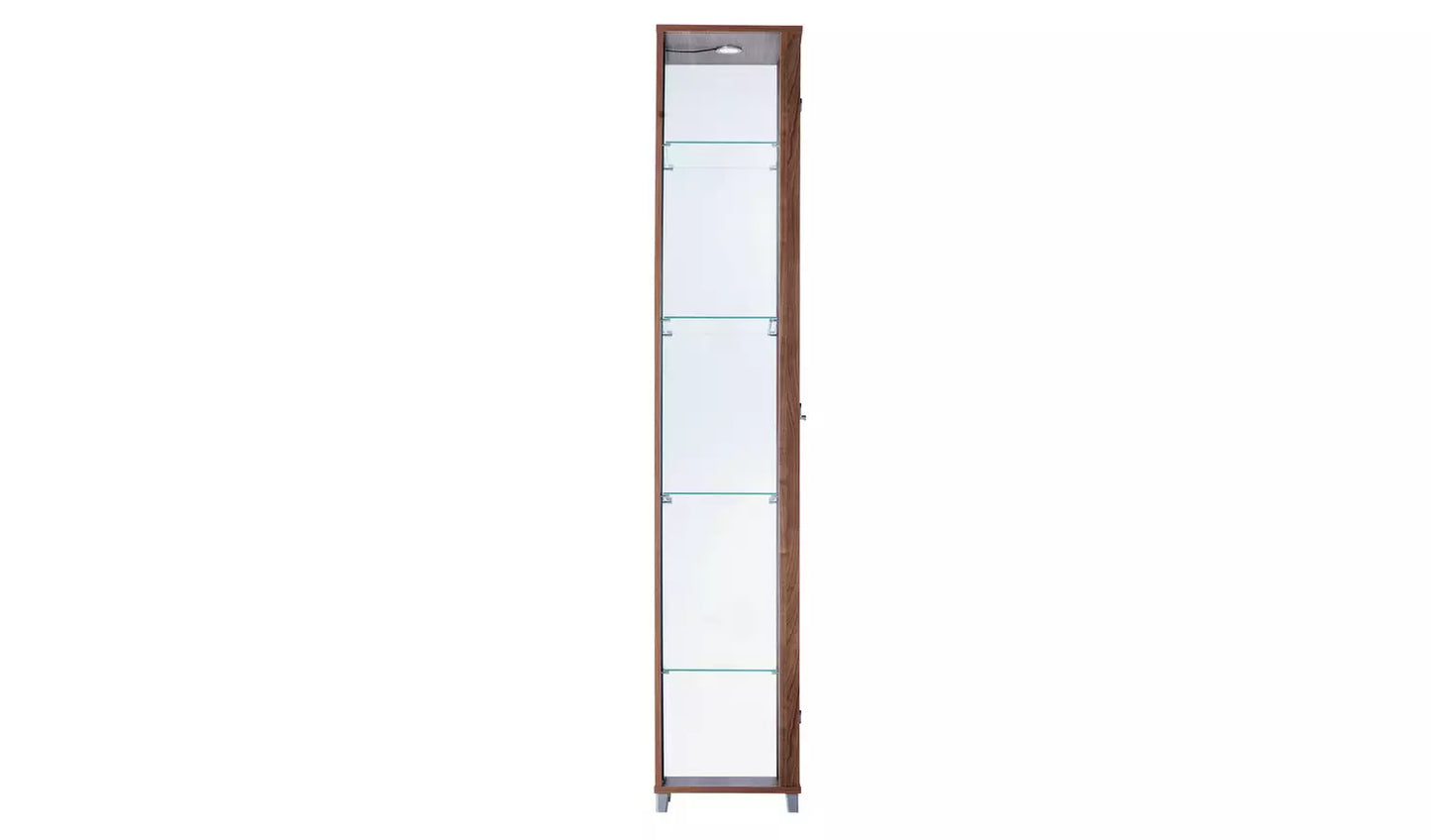 1 Glass Door Display Cabinet - Light Oak
