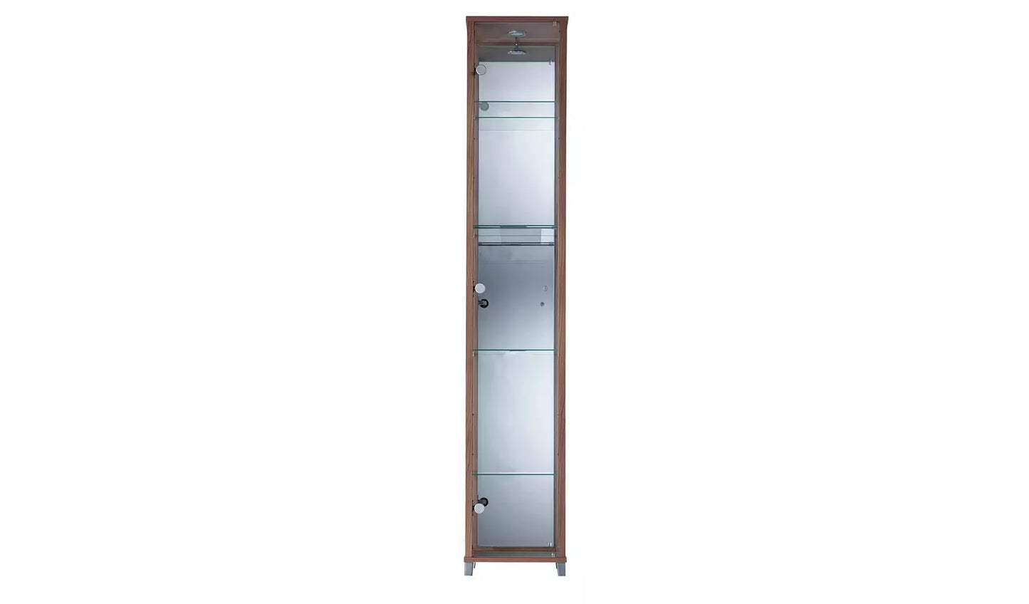 1 Glass Door Display Cabinet - Light Oak