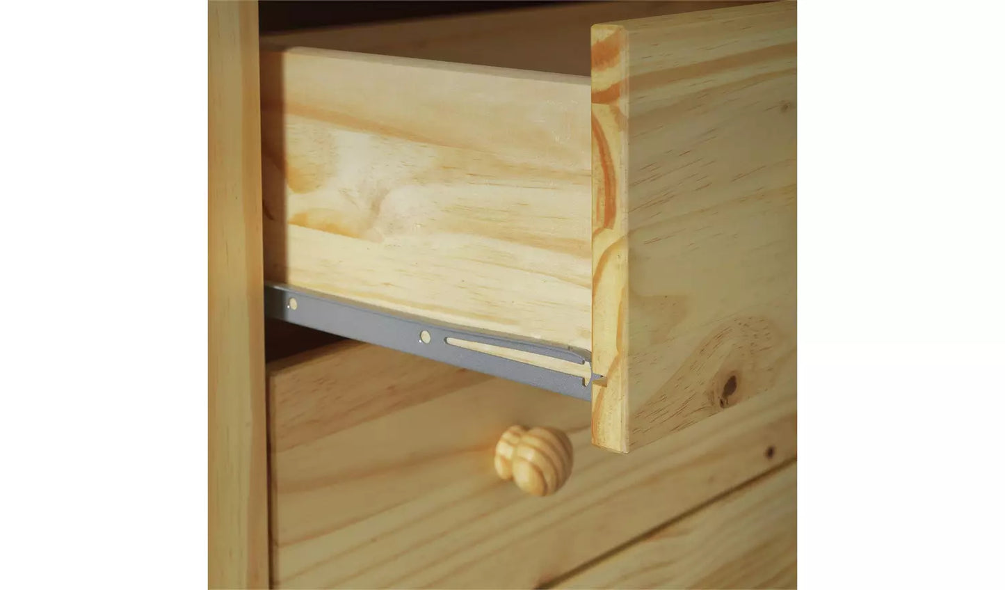 Assembled Scandinavia 5 Drawer Chest - Pine