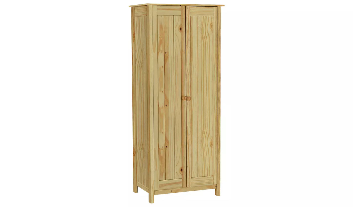 Assembled Scandinavia 2 Door Wardrobe - Pine