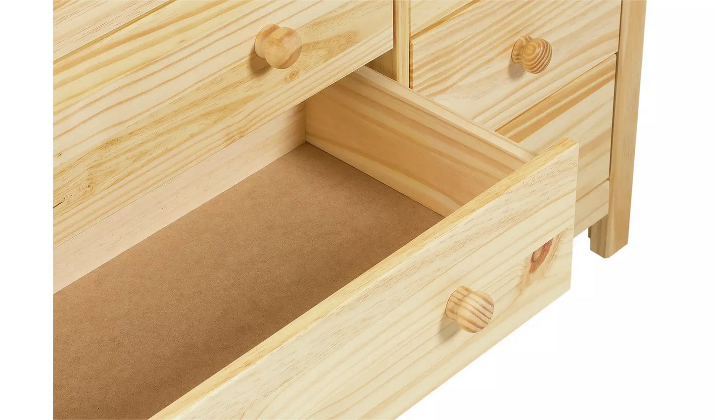 Assembled Scandinavia 5+5 Drawer Chest - Pine