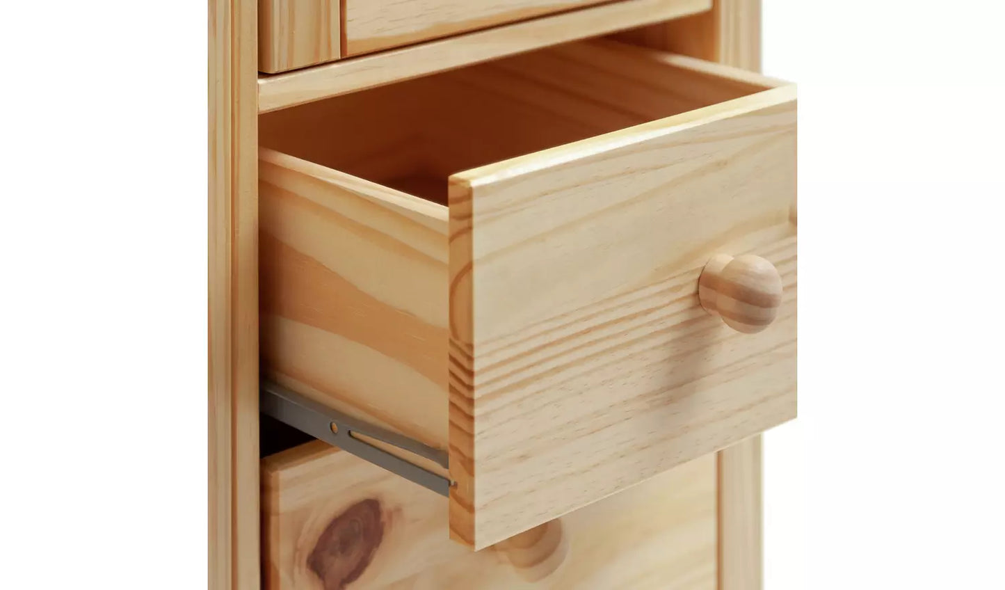 Assembled Scandinavia 3 Door 3 Drawer Wardrobe - Pine