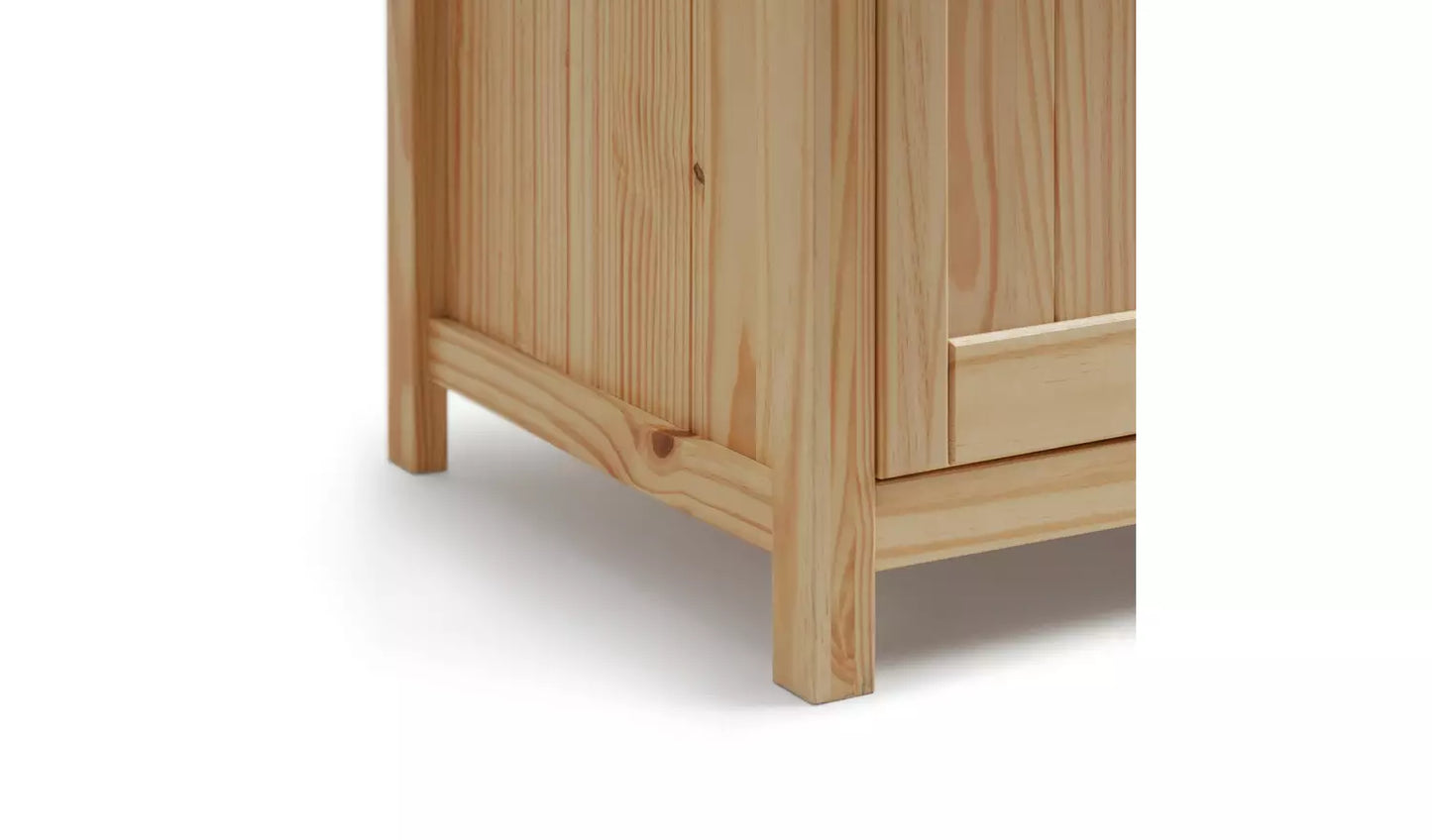 Assembled Scandinavia 3 Door 3 Drawer Wardrobe - Pine