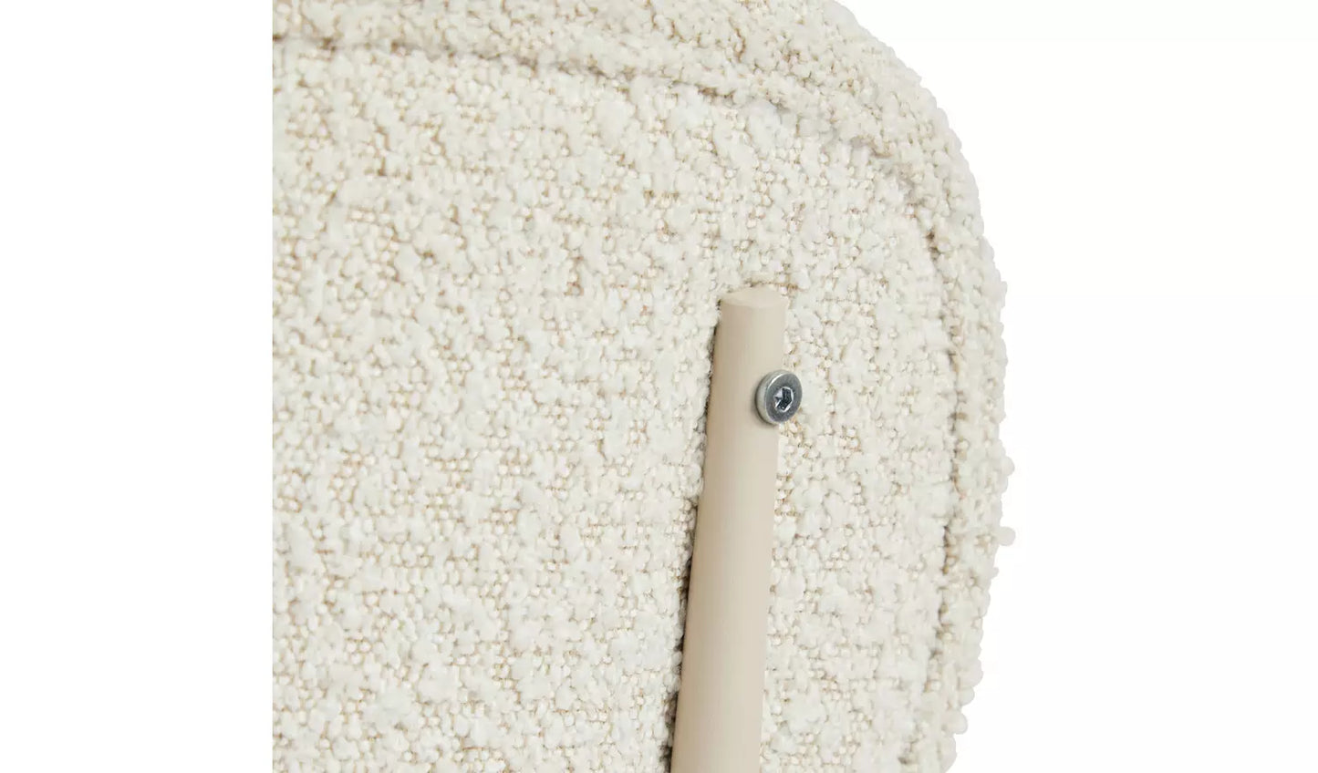 Asembled Habitat Orson Boucle Counter Bar Stool - White