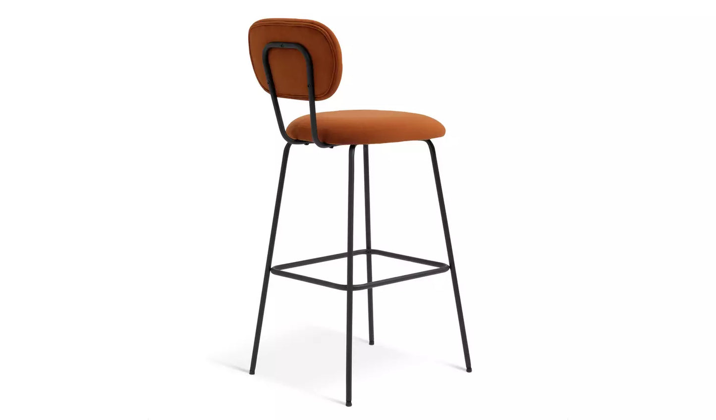 Assembled Habitat Ariana Pair of Fabric Counter Bar Stool - Copper