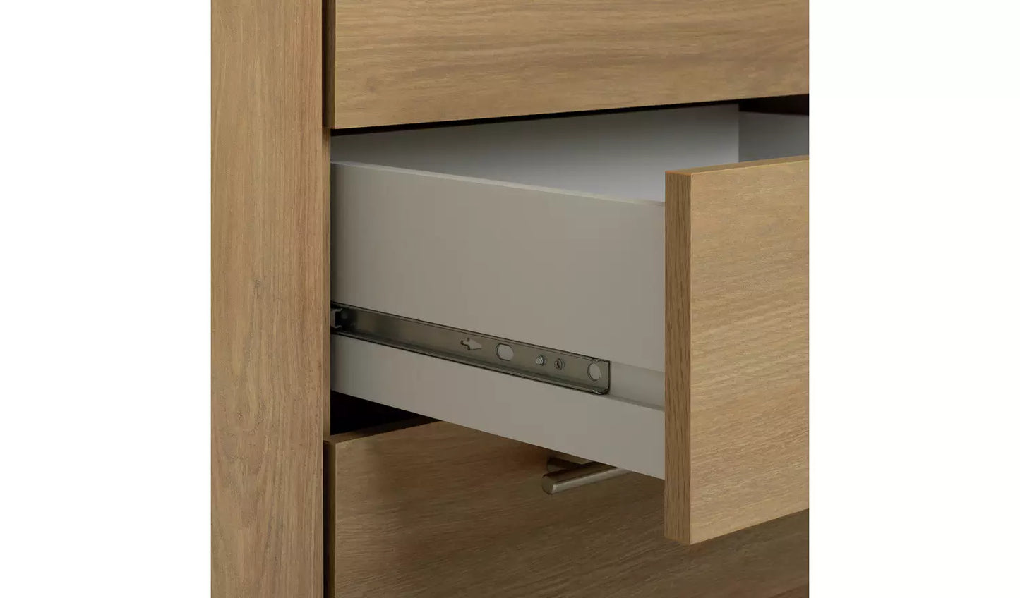 Brisbane 3 Door 3 Drawer Wardrobe – Oak