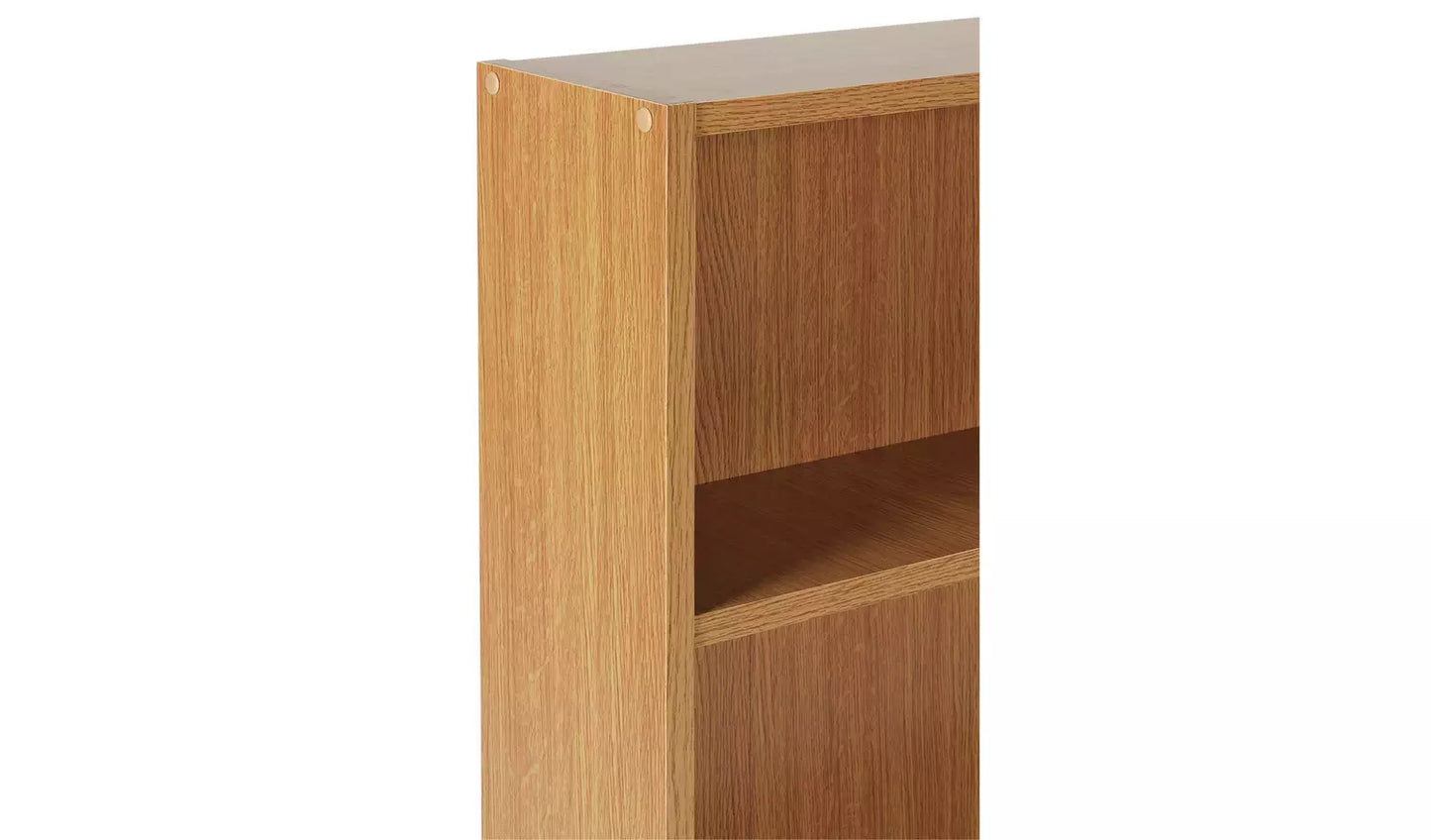 Assembled Apley Short Bookcase - Oak Effect