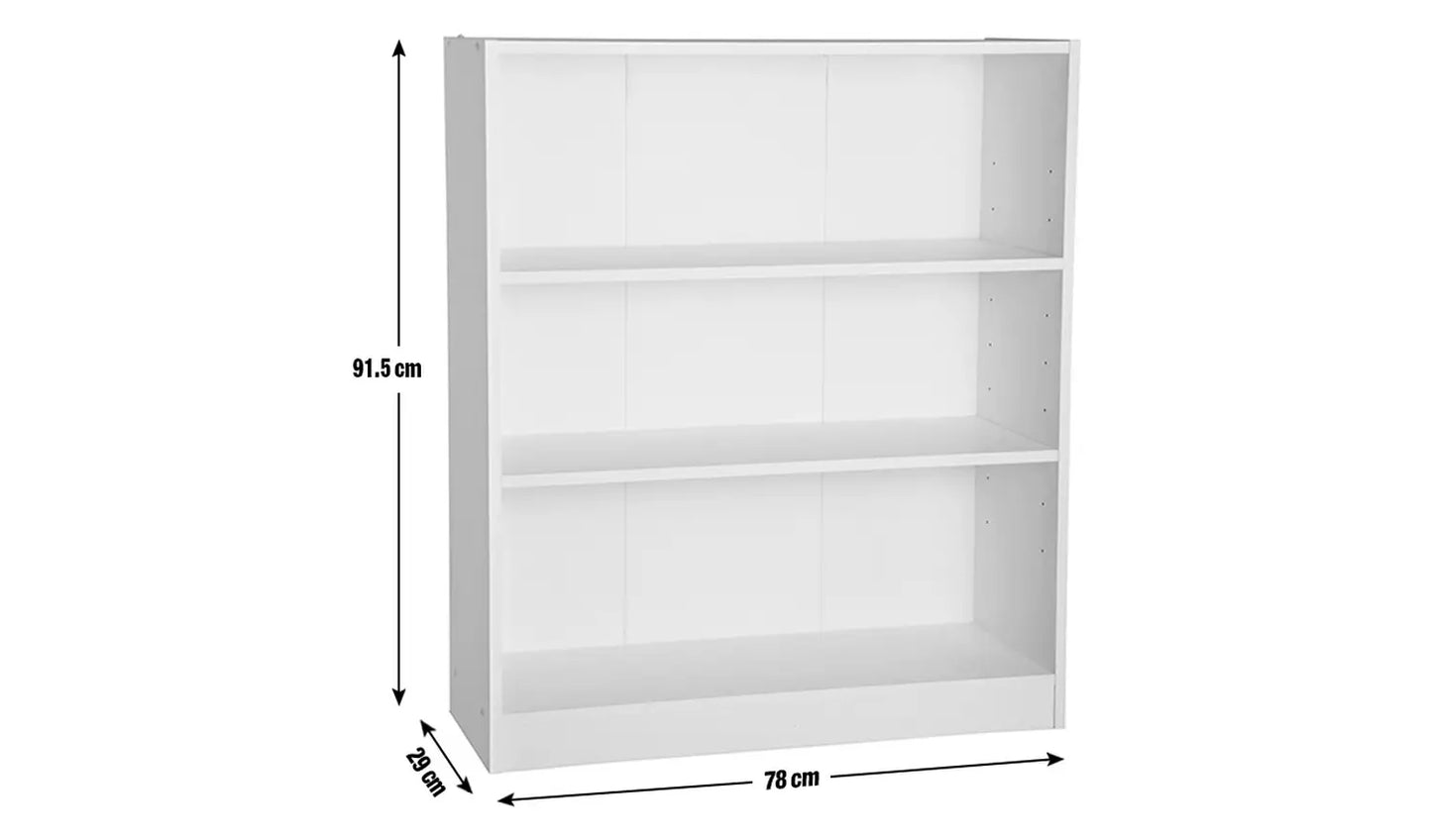 Assembled Maine Short Bookcase - Black