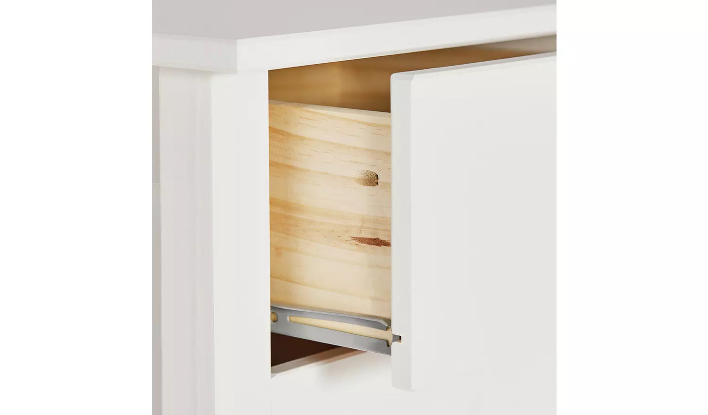 Assembled Scandinavia 7 Drawer Tallboy - White