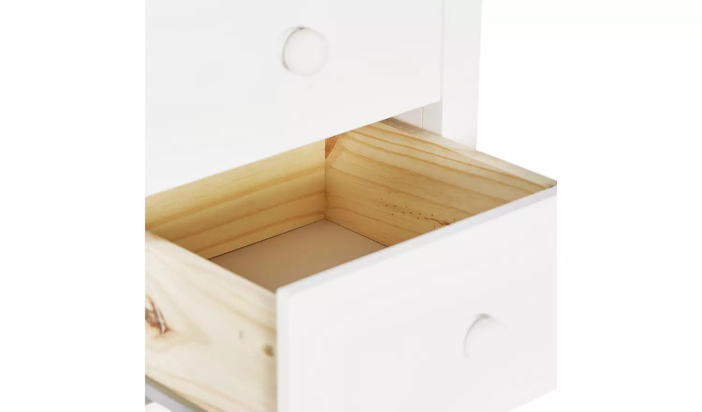 Assembled Scandinavia 7 Drawer Tallboy - White
