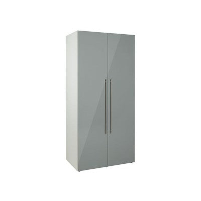 Assembled 2 Door Tall Wardrobe - Grey