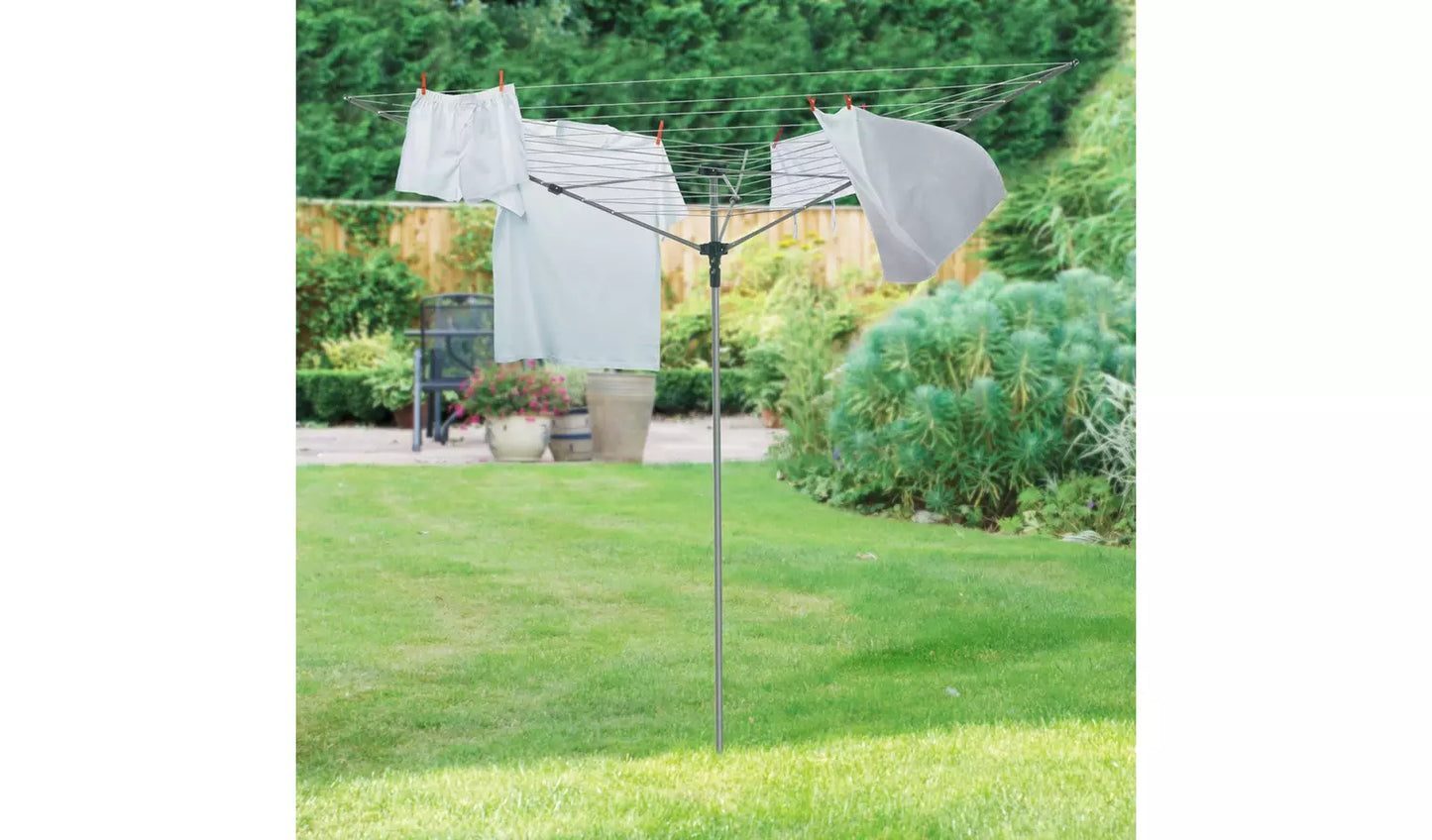 Vileda 30m 3 Arm Rotary Outdoor Washing Line