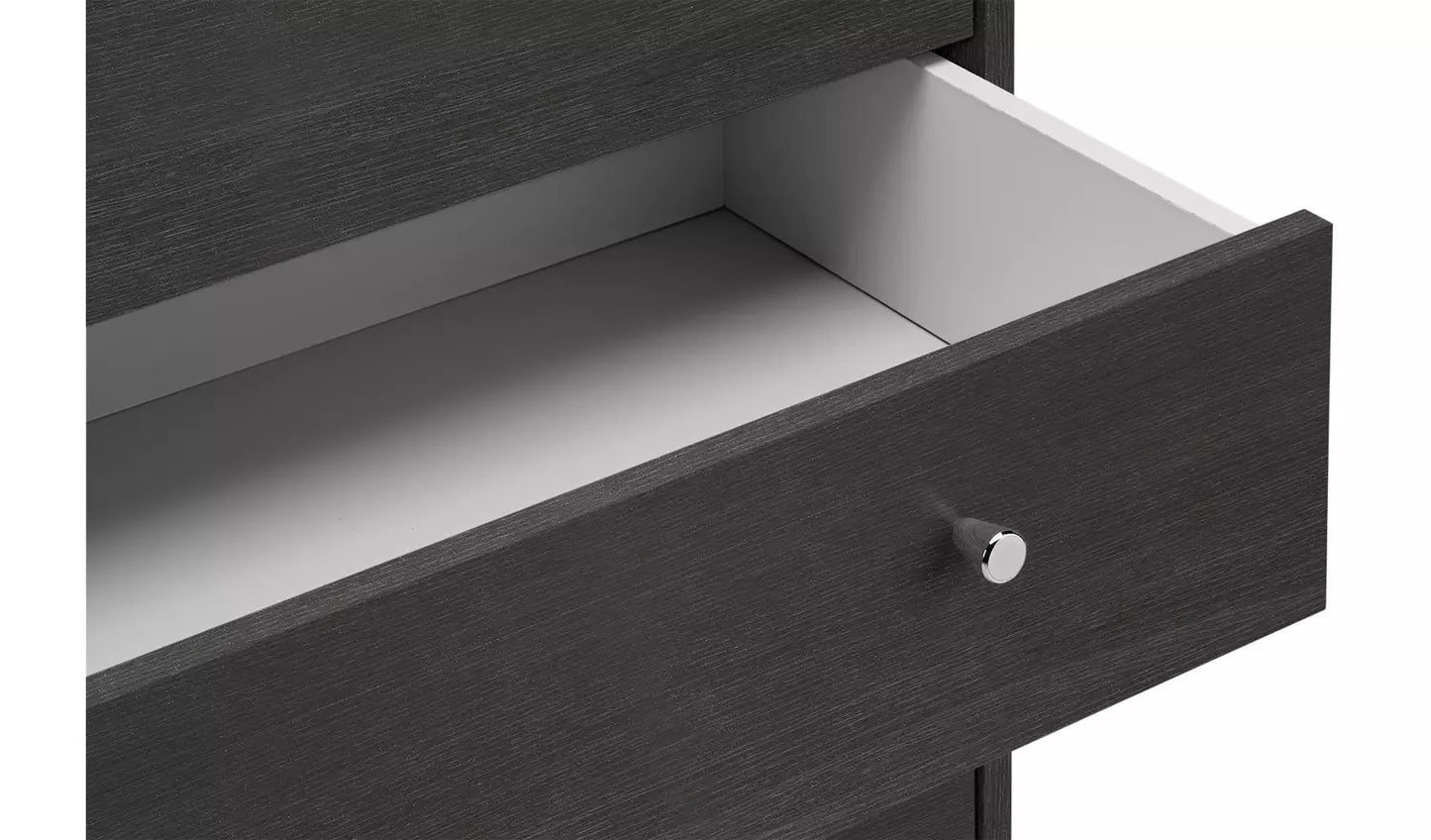 Assembled Malibu 7 Drawer Chest - Black Oak Effect