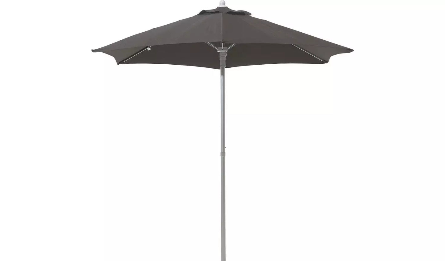 2m Water Repellent Garden Parasol - Black