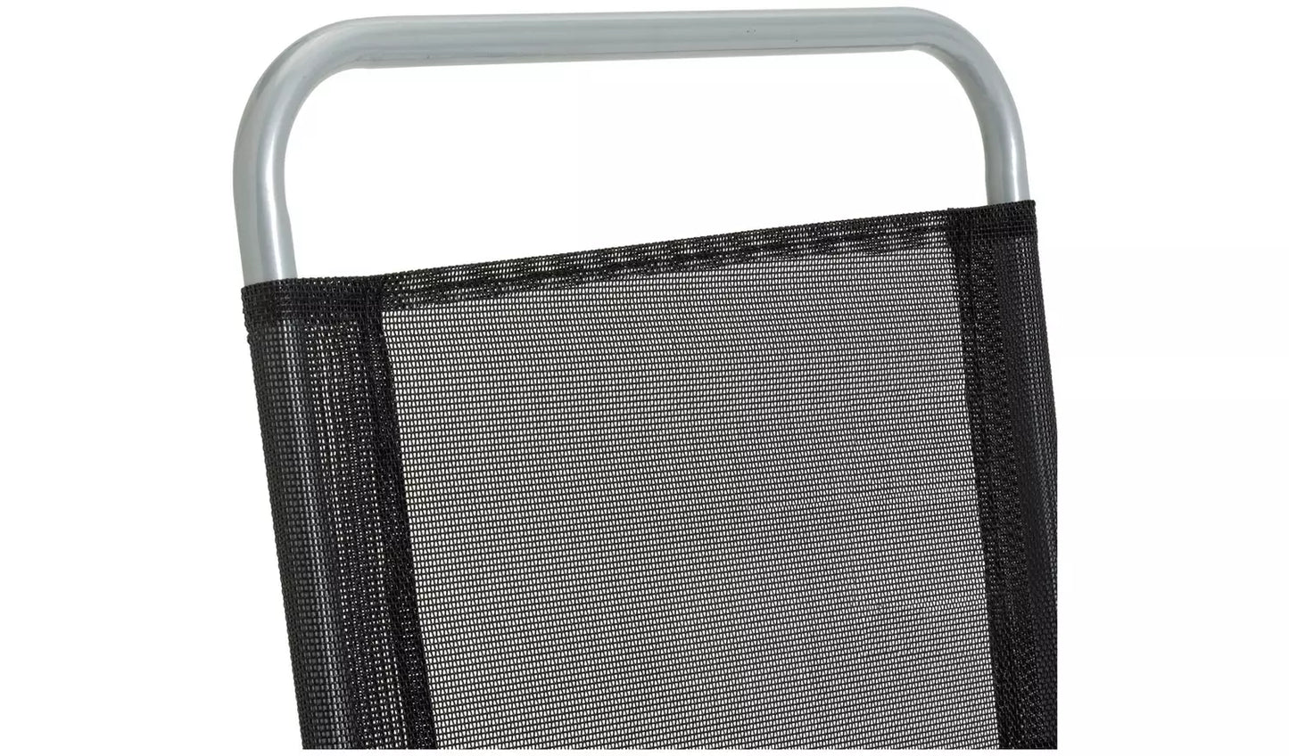 Pacific 6 Seater Folding Metal Patio Set - Black