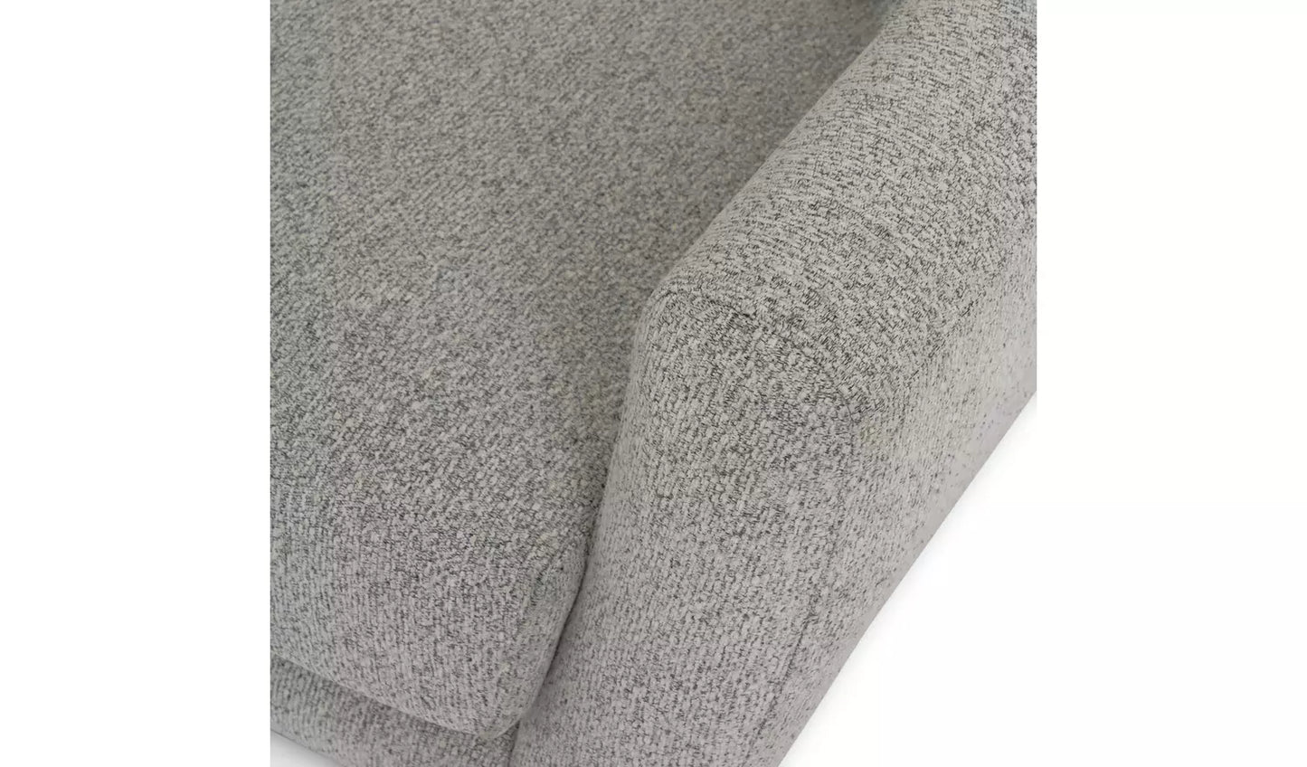 Assembled Habitat Finney Fabric 2 Seater Sofa - Grey