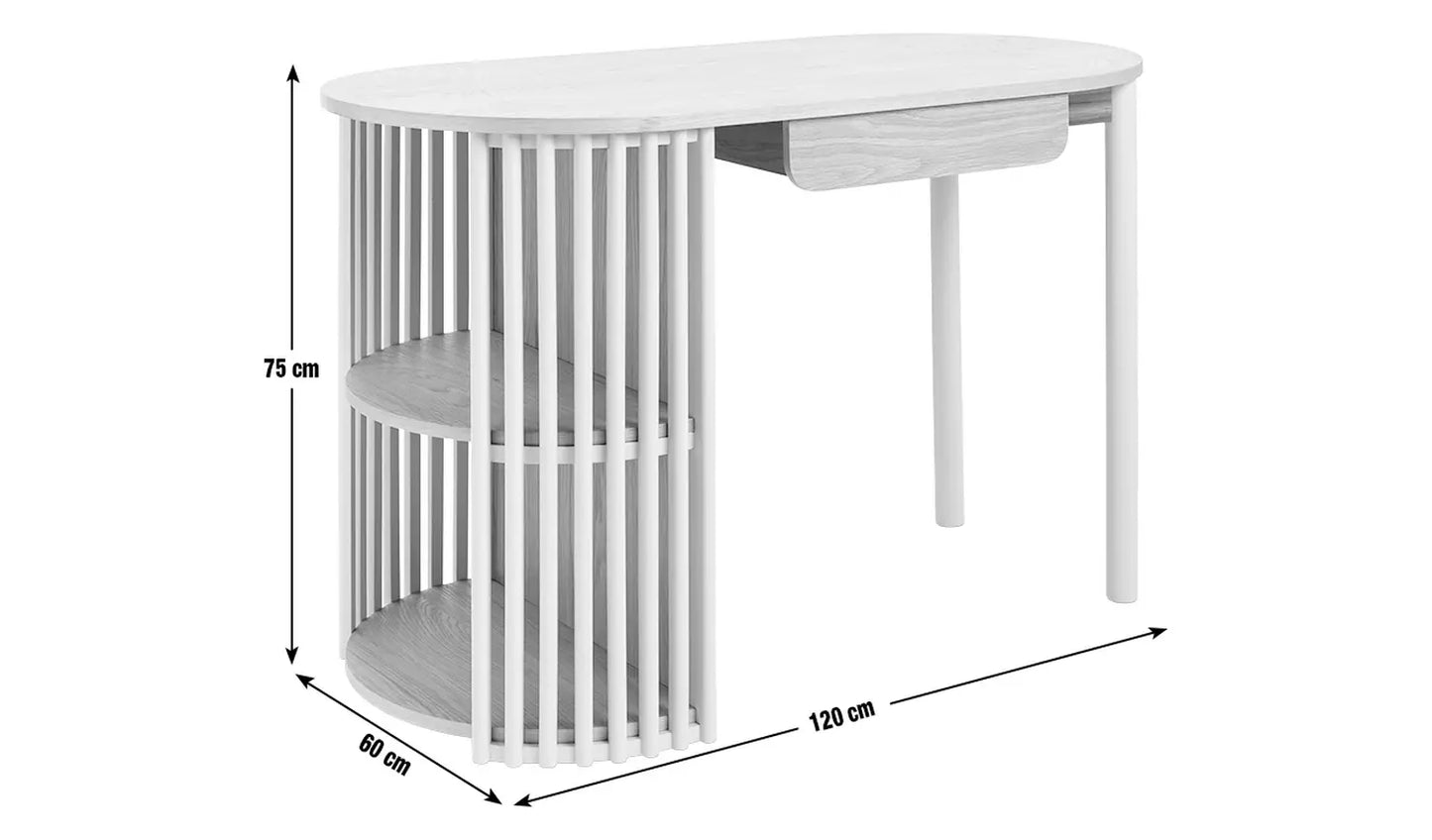 Habitat Rita 1 Drawer Office Desk - Natural