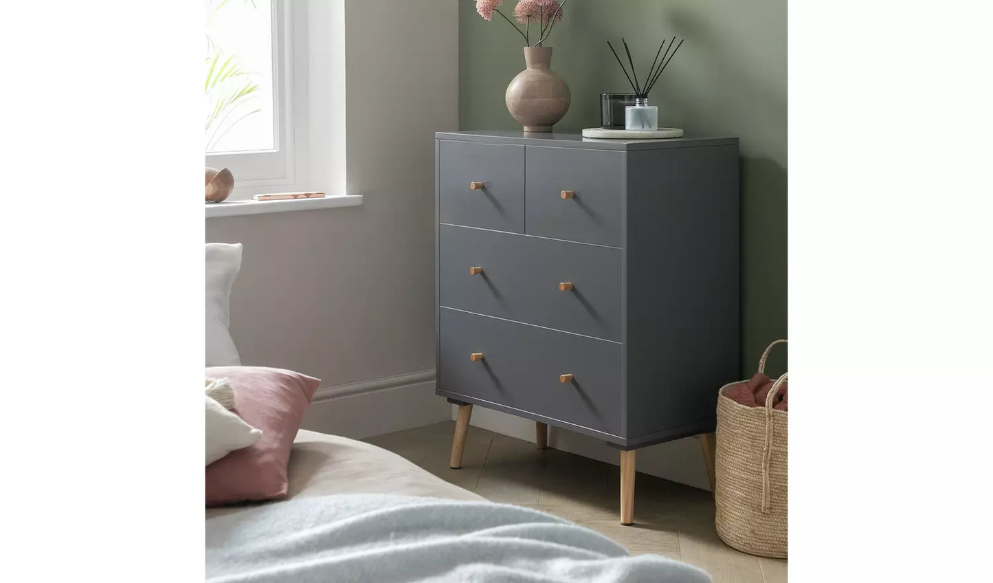 Habitat Otto 4 Drawer Chest - Grey