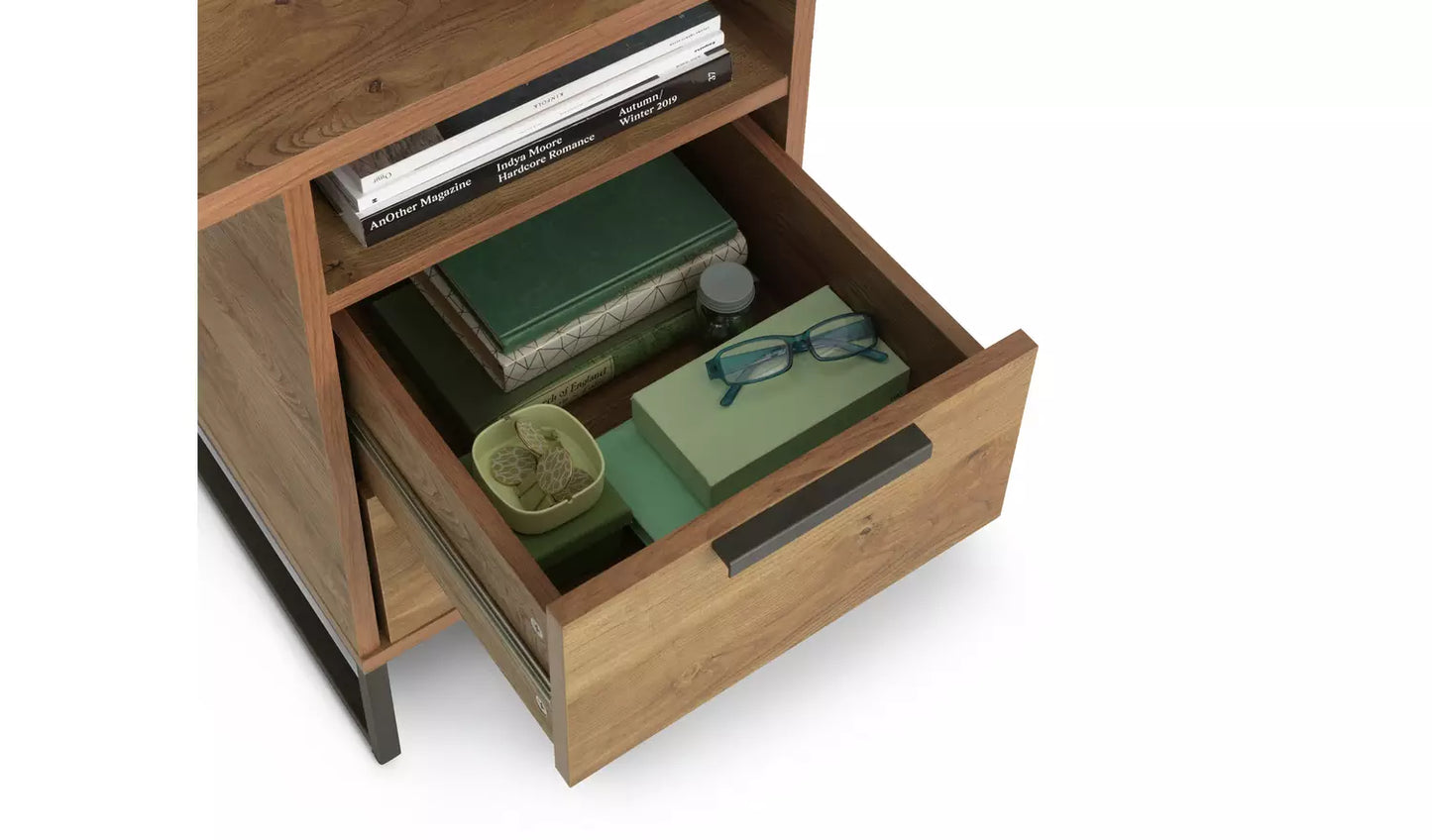 Habitat Nomad 2 Drawer Desk - Oak