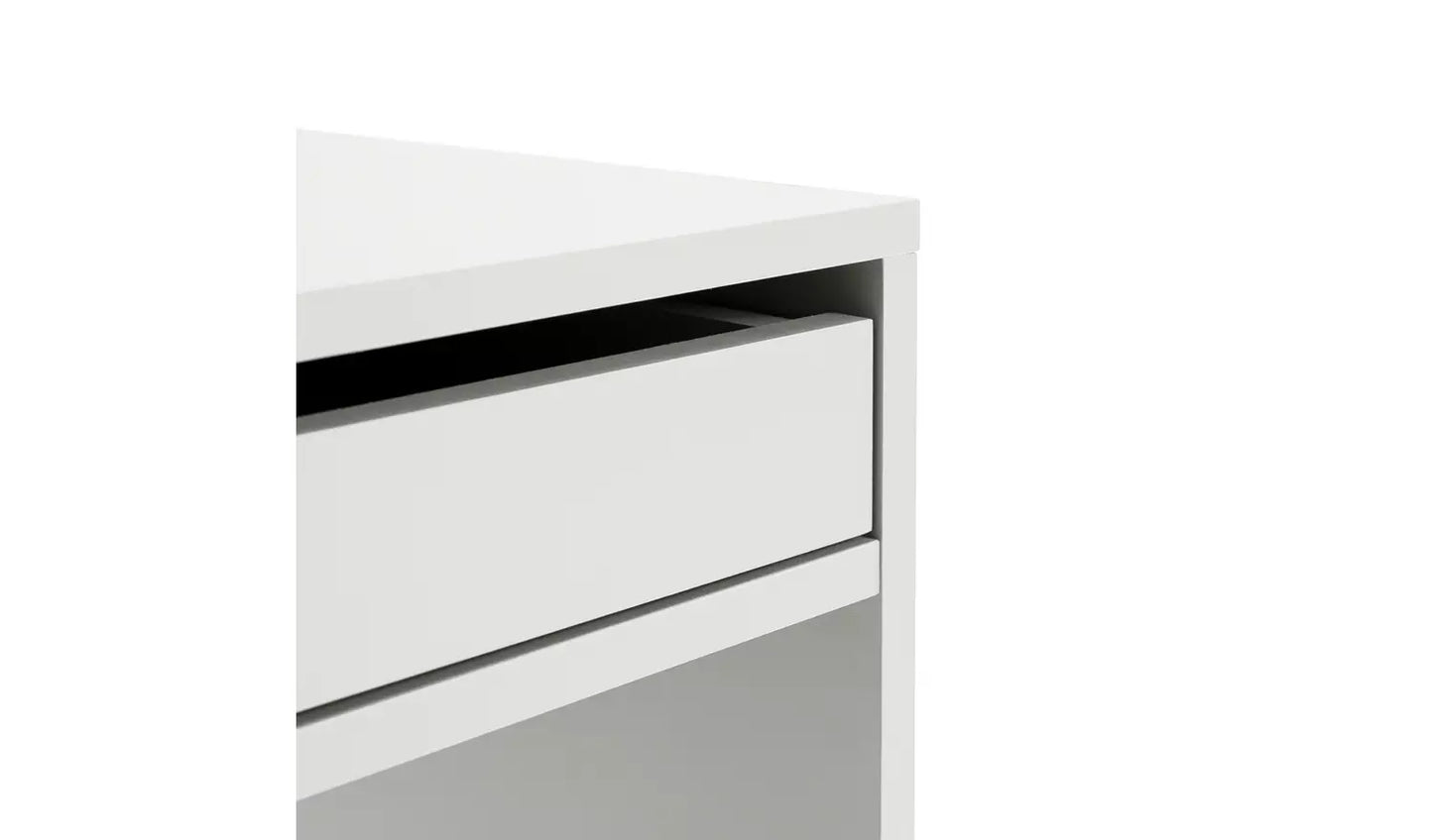 Assembled Pepper 2 Drawer Desk - White