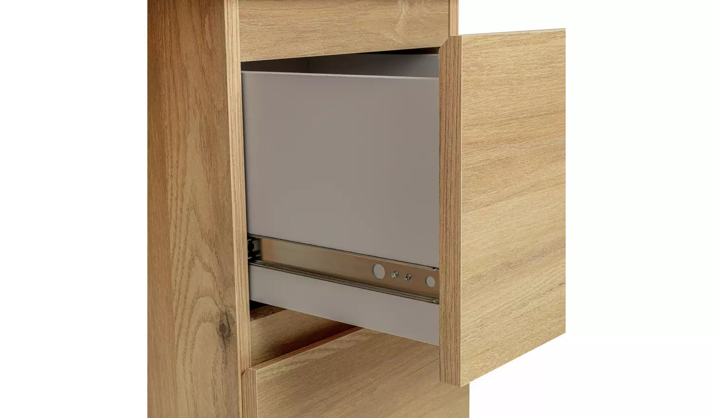 Jenson Double Pedestal Dressing Table - Oak