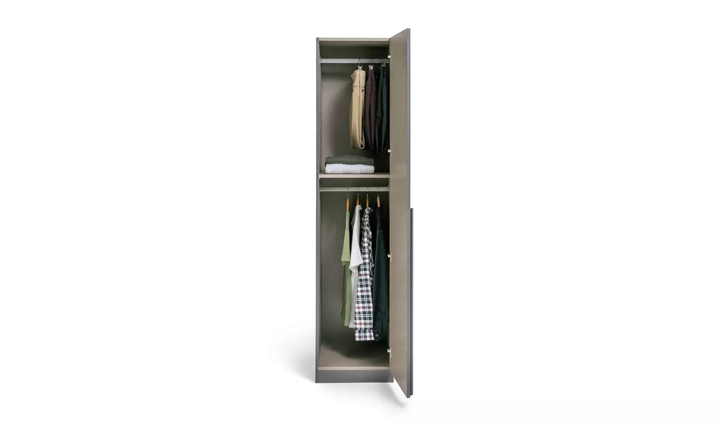 Habitat Munich 1 Door Wardrobe - Anthracite