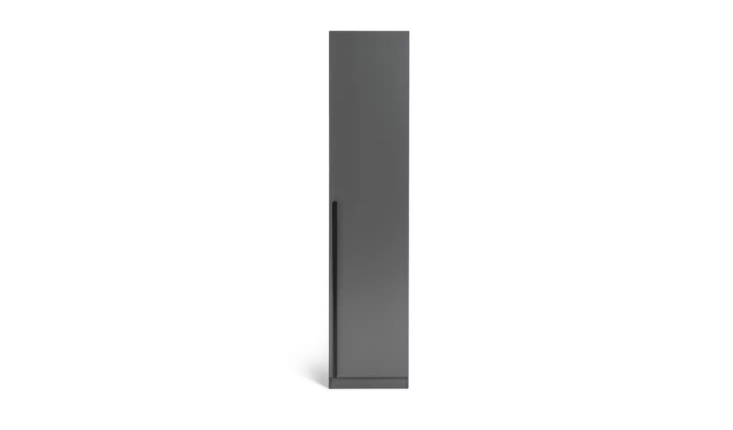 Habitat Munich 1 Door Wardrobe - Anthracite