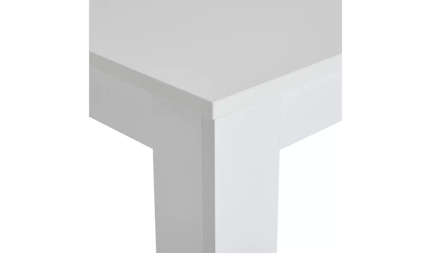 Miami Gloss Extending 8 Seater Dining Table-White