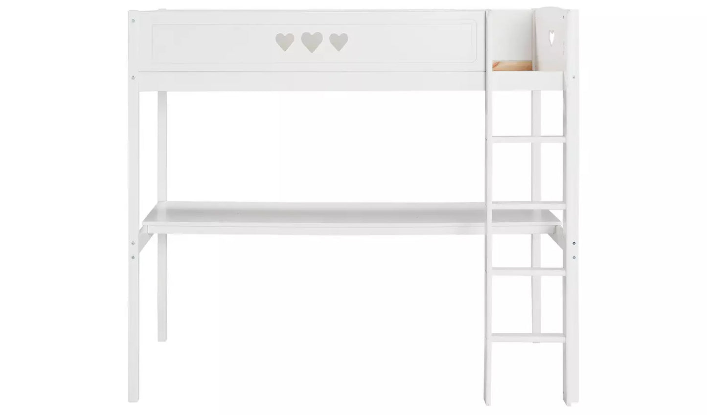 Mia High Sleeper Bed Frame - White