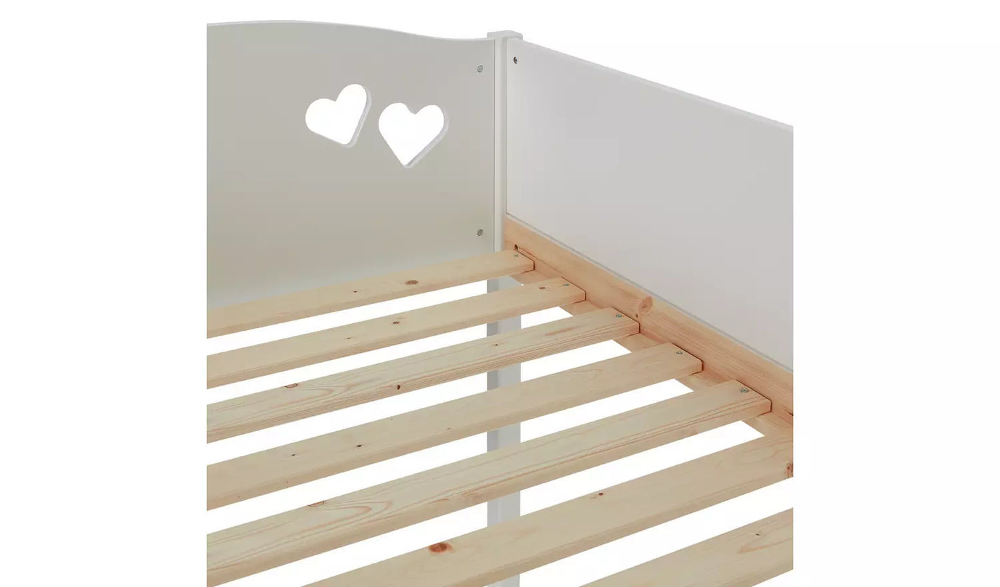 Mia High Sleeper Bed Frame - White