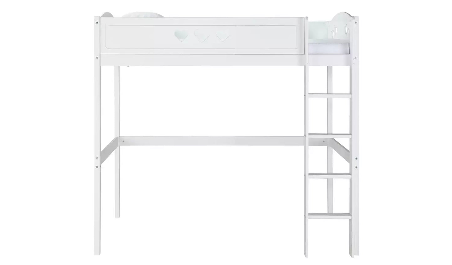 Mia High Sleeper Bed Frame - White