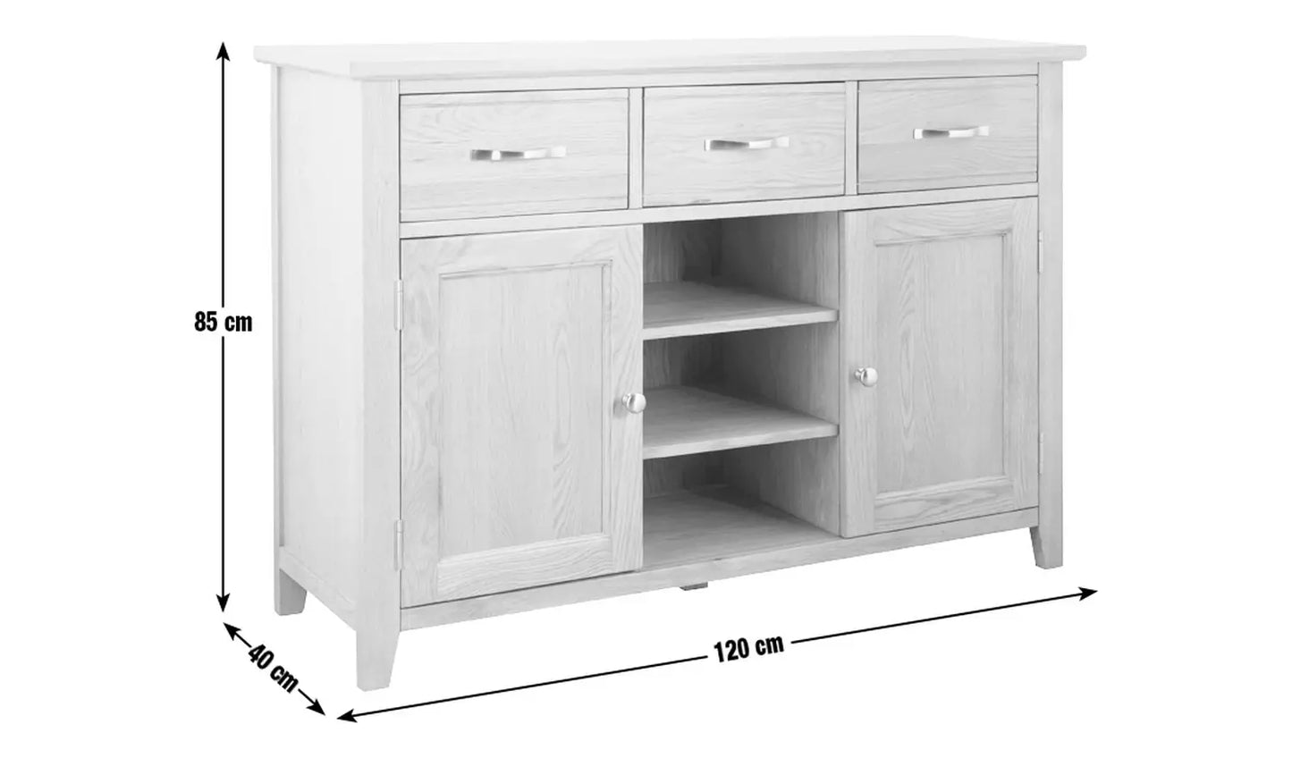 Assembled Islington Large Oak Veneer Sideboard